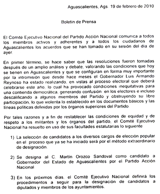 Discurso Ocejo